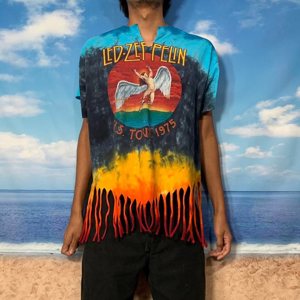 Cut up led zeppelin t shirt